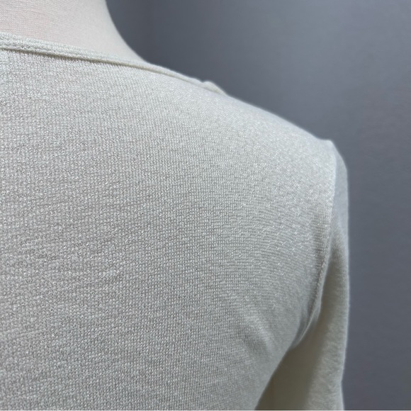 Michael Stars The Original Tee in Metallic Ivory - Picture 5 of 8